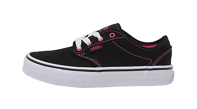 #ad VANS Atwood Black Canvas Lace Up Missy Sneaker Little Kids Children Girl Shoes $33.00