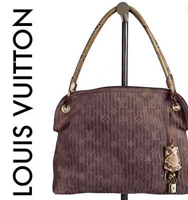 #ad Louis Vuitton suede with python handle excellent condition $1300.00