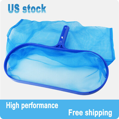 #ad Deep Heavy Duty Leaf Rake Mesh Frame Net Skimmer Cleaner Swimming Pool $15.48
