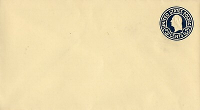 #ad 1918 US 5 Cent Washington Entire Envelope #U444 Size 10 MINT $3.25