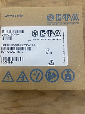 #ad *NEW Factory Sealed* E T A Circuit Breaker ESX10 TB 101 DC24V 0.5A $70.00