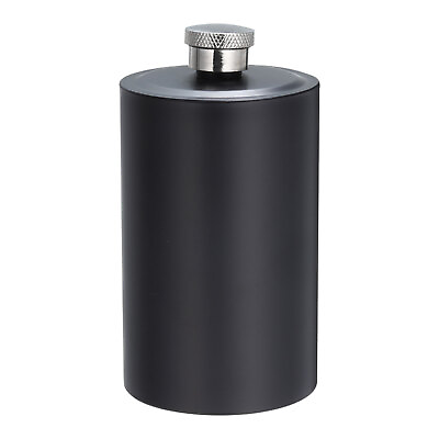 #ad 9oz 258ml Stainless Steel Hip Flask for Camping Hiking Outdoor Activity Black $11.66