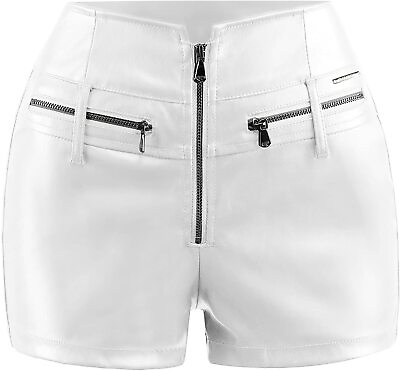 #ad Designer shorts party wear club Office wear leather Ladies women shorts kk04 $71.99