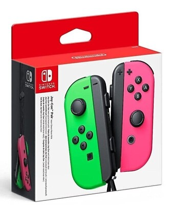 #ad Joy Con L R Nintendo Switch Neon Green Neon Pink Official Brand New $69.95