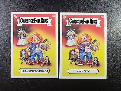 #ad Child#x27;s Play Chucky Nightmare Before Christmas Sally Garbage Pail Kids Card Set $33.22