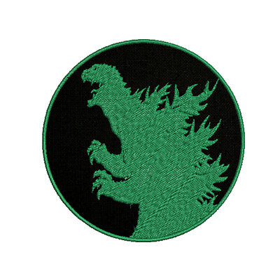#ad Godzilla King of The Monster Halloween Patch Applique Iron On Sew On HookBacked $3.98