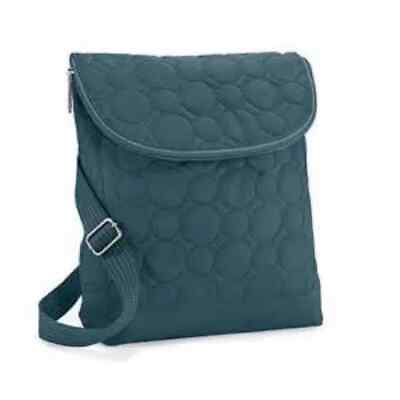 #ad Thirty One Vary You Backpack Purse Quilted Teal Green Bag $25.99
