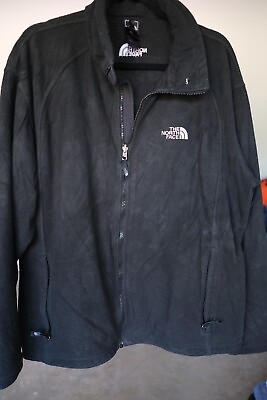 #ad The North Face Black Full Zip Long Sleeve Fleece Jacket Mens Sz XL Thermal $11.01