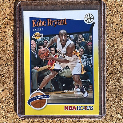 #ad 2019 20 Panini NBA Hoops Kobe Bryant Tribute Yellow Card #282 Los Angeles Lakers C $38.99