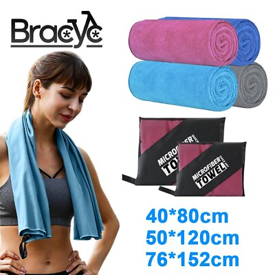 #ad Microfiber Towels For Gym Sports Fast Drying Super Absorbent Ultra Soft Camping $29.90