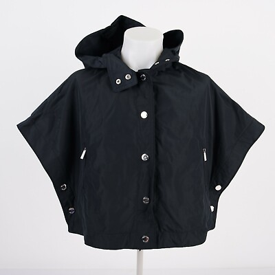 #ad Massimo Dutti Kids Rain Jacket Poncho S 110cm Navy Blue Hooded 6702 012 NWT $27.99