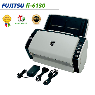 #ad Fujitsu FI 6130 Duplex Document 600DPI Color Scanner PA03540 055 w Bundle $104.18
