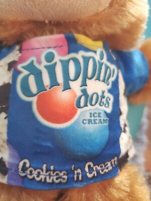 #ad GOFFA 8quot; STUFFED Plush Toy Cookies and Cream Dippin’ Dots Ice Cream Collectible $12.00