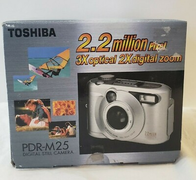 #ad Toshiba PDR M25 NEW IN open BOX Digital Still Camera 3x optical 2x digital zoom $39.99