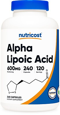 #ad Nutricost Alpha Lipoic Acid 600mg Per Serving 240 Capsules $24.98