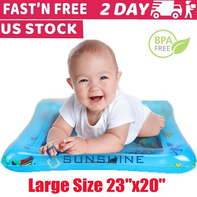 #ad Inflatable Baby Water Mat Playing Slap for Kids Children Infants Funny 23quot;x20quot; $12.71