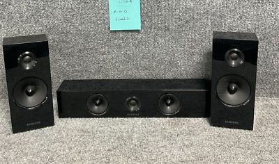#ad Samsung Center Speaker PS EC2 1 With Front Left Right Speakers PS ES4 1 In Black $50.02
