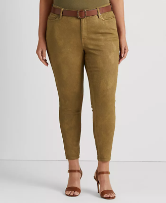 #ad Lauren Ralph Lauren Plus Size High Rise Skinny Ankle Jeans 12A 1664 $31.96