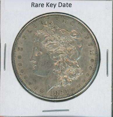 #ad 1883 S Morgan Silver Dollar $1 US Mint Key Date Coin #10 High Grade AU 1883 S $244.95