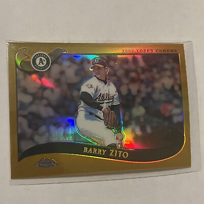 #ad 2002 TOPPS CHROME GOLD REFRACTOR #455 BARRY ZITO $9.99