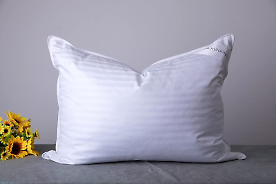 #ad ArcticNorthDown Standard Goose Down Feather Hotel Collection Bed Pillow Cotton $28.03