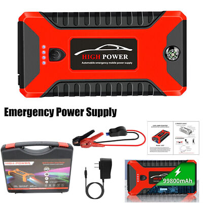 #ad 99800mAh Car Jump Starter Battery Booster Charger Power Bank Rescue Pack Tool US $31.99