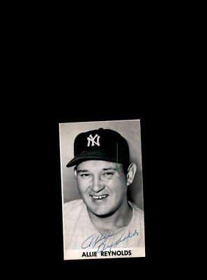 #ad Allie Reynolds JSA Coa Signed Vintage 2x4 1951 Original New York Yankees Photo $37.00