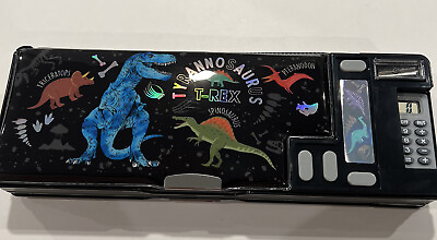 #ad Dinosaur Multifunction Pencil Case Box Back To School Fidget $17.99