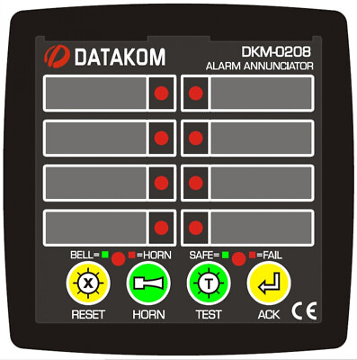 #ad DATAKOM DKM 0208 Alarm Annunciator 8ch AC supply $191.00