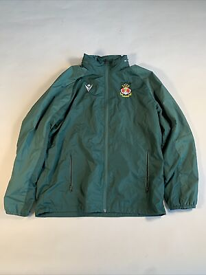 #ad HARD TO FIND Wrexham AFC Official Green Windbreaker Jacket 3XL XL 2XL US Size $179.99