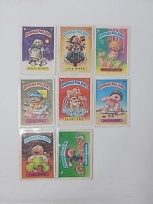 #ad 1985 Garbage Pail Kids GPK GLOSSY Series 2 LOT of 8 Sicky Vicky MORE $49.95