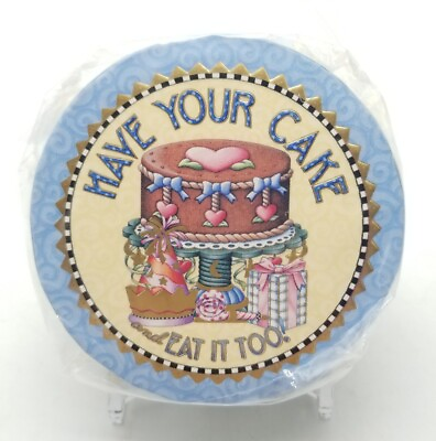 #ad Mary Engelbreit Pooch amp; Sweetheart Gift Box quot;Have Your Cake amp; Eat it Too” B Day $9.79
