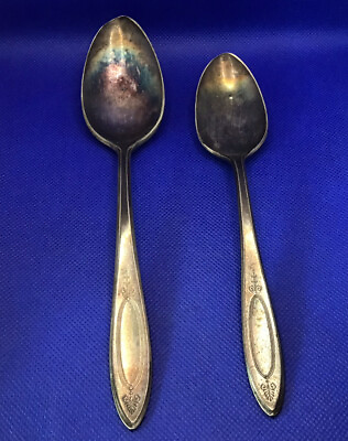 #ad Antique COMMUNITY PLATE ADAM Oval Soup Table SPOONS C. 1917 $17.88