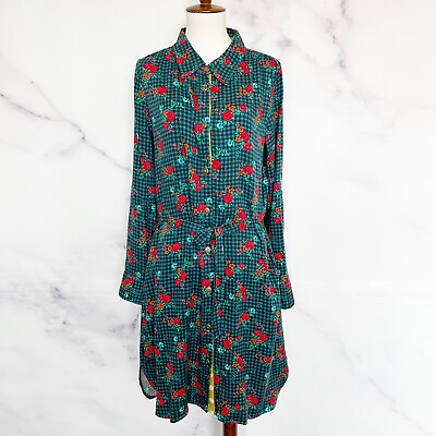 #ad Matilda Jane Dress Womens Small Choose Your Own Path Fa La Floral Button $32.99