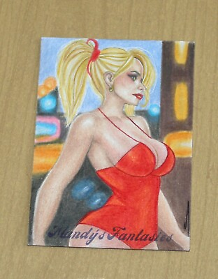 #ad 2023 5finity Mandy Mandy#x27;s Fantasies sketch card 1 1 Elisa M $89.99