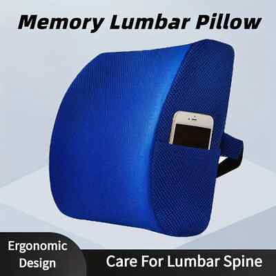 #ad Lumbar Pillow Memory Foam Multipurpose Lower Back PadSuitable Chairs Car Seats $25.77