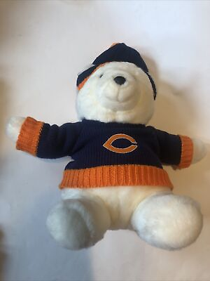 #ad Chicago Bears Teddy Bear Circa 1980#x27;s Plush 16” $17.97