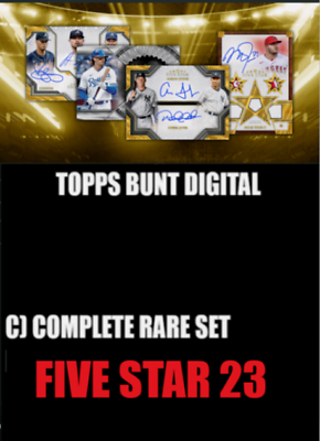 #ad ⭐TOPPS BUNT DIGITAL FIVE STAR 23 SERIES 2 COMPLETE RARE SET ONLY⭐ $5.99