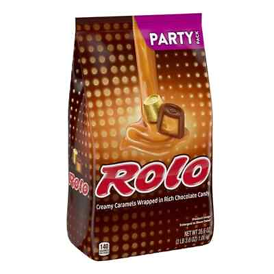 #ad Rolo® Rich Chocolate Caramel Candy Party Pack 35.6 oz Free Shipping $12.99