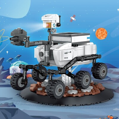 #ad Space Station Rover Car DIY Blocks Mathematics Educational Building Blocks Toy $37.36