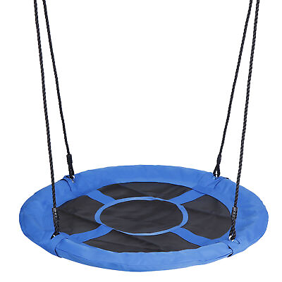 #ad Tree Swing Set Saucer 40quot; Swing Seat for Kids Backyard Outdoor Waterproof Blue $31.59