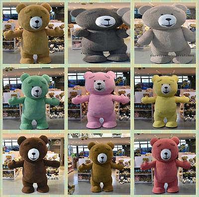 #ad Halloween Inflatable Teddy Bear Plush Mascot Costume Party Game Dress Adult size AU $699.99
