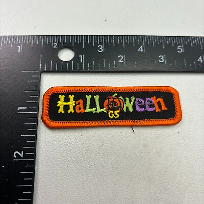 #ad JACK O LANTERN HALLOWEEN Patch GIRL SCOUTS 42AC $3.95