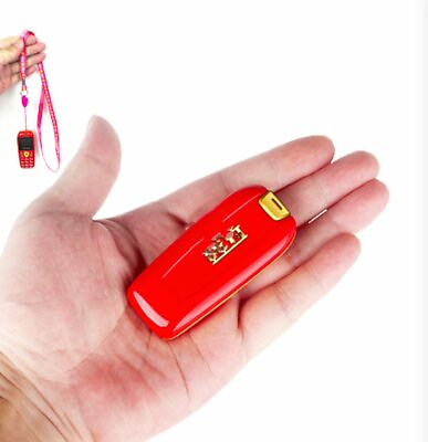 #ad Mini Car Key Model Mobile Phone Magic Voice Dual Sim Tiny Size Children Phone $27.99