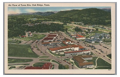 #ad Aerial View Town Site OAK RIDGE TN Tennessee Atomic Bomb Vintage Postcard $4.99