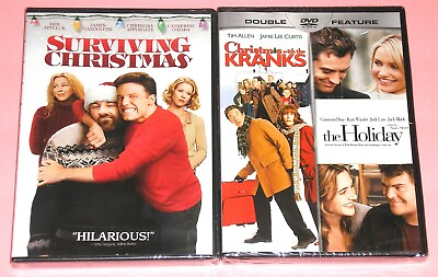 #ad Holiday DVD Lot Surviving Christmas Christmas with the Kranks The Holiday $15.99