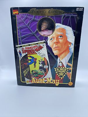 #ad Marvel Aunt May Famous Cover Series 8quot; Action Figure Spider Man 1997 New $29.99