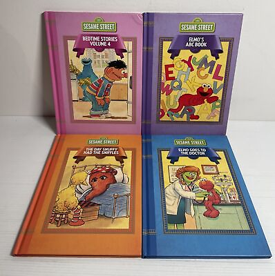 #ad Sesame Street Bedtime Stories Small Hardcover Illustrated 4X Books Bundle AU $20.10