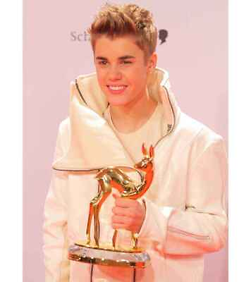 #ad Men Justin Bieber Nickelodeon Choice Awards White Stylish Cowhide Leather Jacket AU $219.99