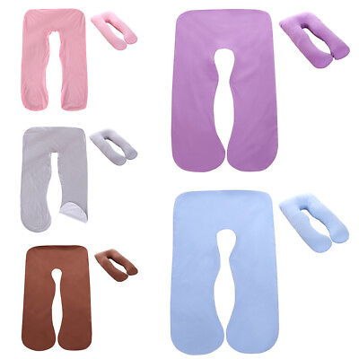 #ad Pregnancy Pillow Cover Soft Wedge U Shape Full Body Maternity Pillow $20.17
